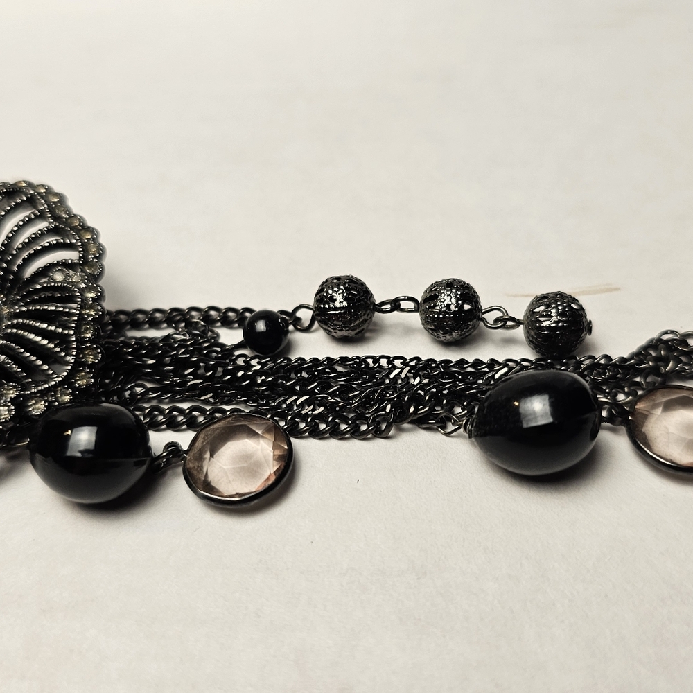 [Express] Black Chain Multi Layer Statement Yneck… - image 8